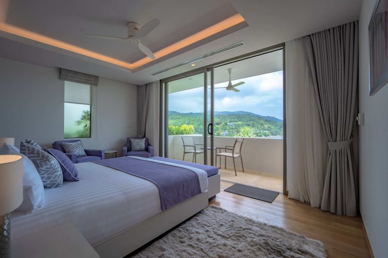 Junior Master Bedroom  with balcony.